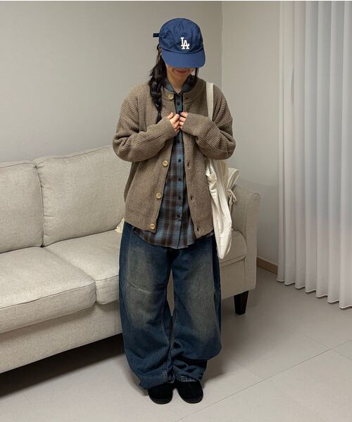 XERO（ゼロ）の「Concise Round Neck Cardigan [Beige]（カーディガン/ボレロ・レディース・その他・X-LARGE/MEDIUM/LARGE）」の8枚目の写真