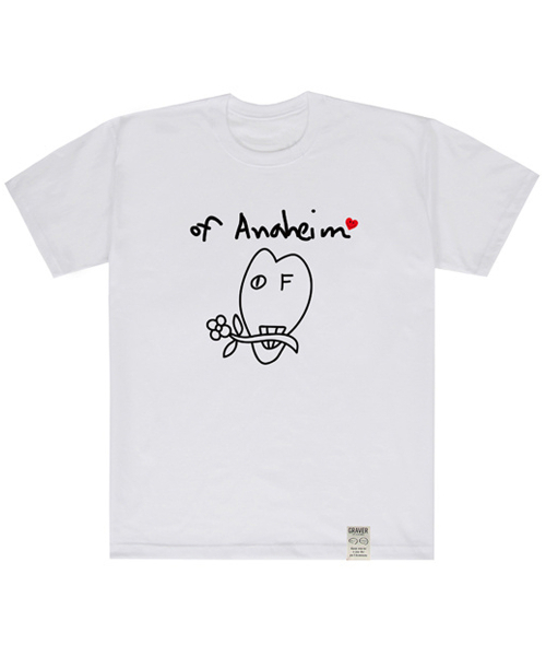 GRAVER（グレーバー）の「[ユニセックス]ドローイングフラワーロゴ半袖Tシャツ_2カラー（Tシャツ/カットソー・レディース・ホワイト/ブラック・LARGE/X-LARGE/SMALL/MEDIUM）」の5枚目の写真