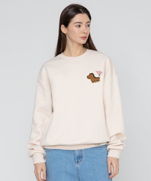 GRAVER（グレーバー）の「[ユニセックス]FAST HORSE スウェット_クリーム（スウェット・レディース・アイボリー・SMALL/MEDIUM/LARGE/X-LARGE）」の2枚目の写真