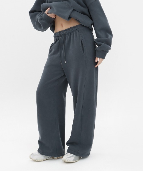 BLACKUP（ブラックアップ）の「[B-BASIC]  起毛スウェット2WAYワイドスウェットパンツ（スウェットパンツ・レディース・グレー/ブラック/ワイン/ダークブルー・LARGE/MEDIUM）」の22枚目の写真