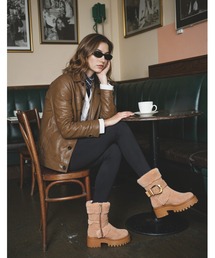 STEVE MADDEN | ファースエードショートブーツ/S.MADDEN LODGE-VA(ブーツ)