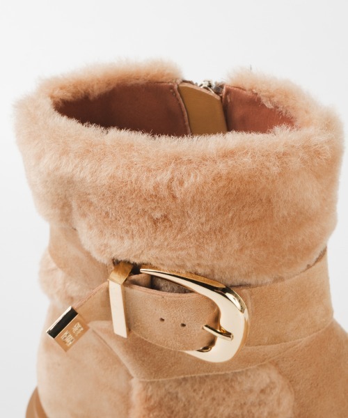 STEVE MADDEN(スティーブマデン)の「ファースエードショートブーツ/S.MADDEN LODGE-VA(ブーツ・レディース・タン/ブラック系その他・22.5cm/23.0cm/23.5cm/23.5-24/24.0cm/24.5cm)」の10枚目の写真