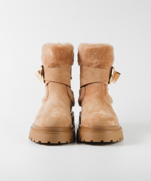 STEVE MADDEN(スティーブマデン)の「ファースエードショートブーツ/S.MADDEN LODGE-VA(ブーツ・レディース・タン/ブラック系その他・22.5cm/23.0cm/23.5cm/23.5-24/24.0cm/24.5cm)」の7枚目の写真