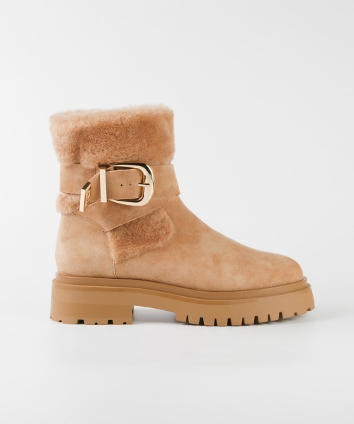 STEVE MADDEN(スティーブマデン)の「ファースエードショートブーツ/S.MADDEN LODGE-VA(ブーツ・レディース・タン/ブラック系その他・22.5cm/23.0cm/23.5cm/23.5-24/24.0cm/24.5cm)」の8枚目の写真