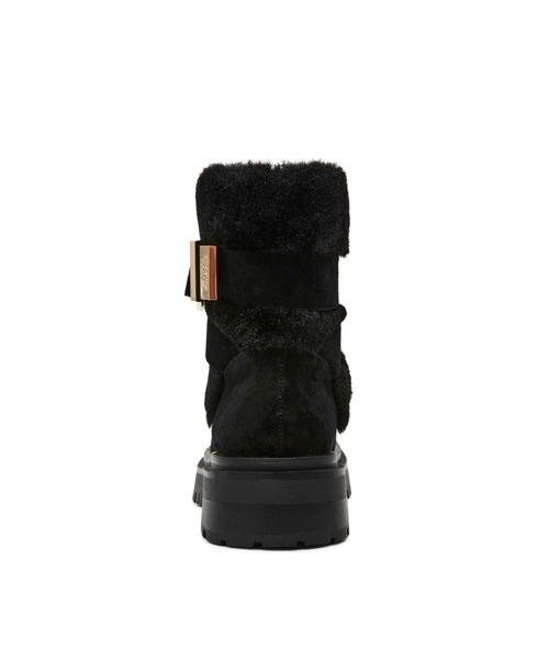 STEVE MADDEN(スティーブマデン)の「ファースエードショートブーツ/S.MADDEN LODGE-VA(ブーツ・レディース・タン/ブラック系その他・22.5cm/23.0cm/23.5cm/23.5-24/24.0cm/24.5cm)」の4枚目の写真