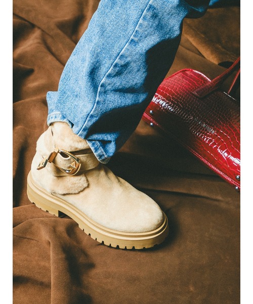 STEVE MADDEN(スティーブマデン)の「ファースエードショートブーツ/S.MADDEN LODGE-VA(ブーツ・レディース・タン/ブラック系その他・22.5cm/23.0cm/23.5cm/23.5-24/24.0cm/24.5cm)」の14枚目の写真