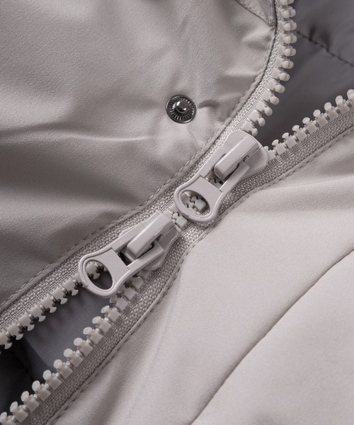 STARTER(スターター)の「【88】【STARTER/スターター】ロゴワンポイント ファイバーダウン フード ジャケット/【防風】【撥水】【ストレッチ】(ダウンジャケット/コート・メンズ・グレー/ブラック/カーキ・M/L/XL)」の7枚目の写真