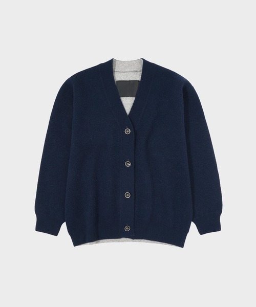 CASHMERE CASHMERE/カシミヤカシミヤ】CASHMERE REVERSIBLE CARDIGAN