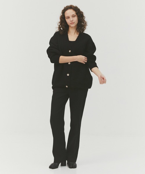 CASHMERE CASHMERE(カシミヤカシミヤ)の「【CASHMERE CASHMERE/カシミヤカシミヤ】CASHMERE REVERSIBLE CARDIGAN/カシミヤリバーシブルカーディガン/ニット(カーディガン/ボレロ・レディース・ダークグリーン/ブラック/ダークネイビー/モカ/ダークグレー・44/40)」の16枚目の写真