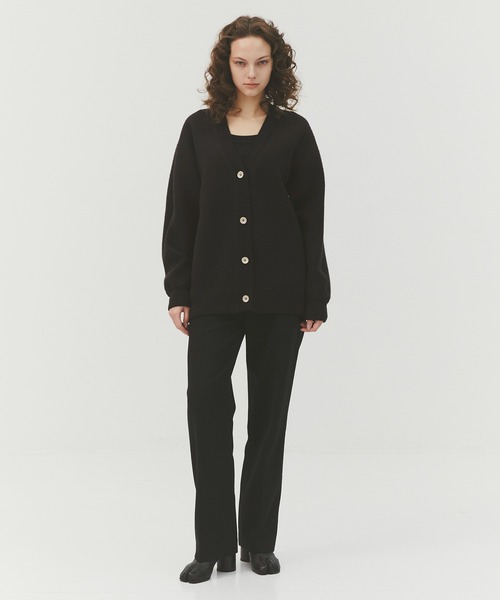 レオナール❤️ブラックカーディガン　リバーシブル‼️ CASHMERE CASHMERE/カシミヤカシミヤ】CASHMERE REVERSIBLE CARDIGAN