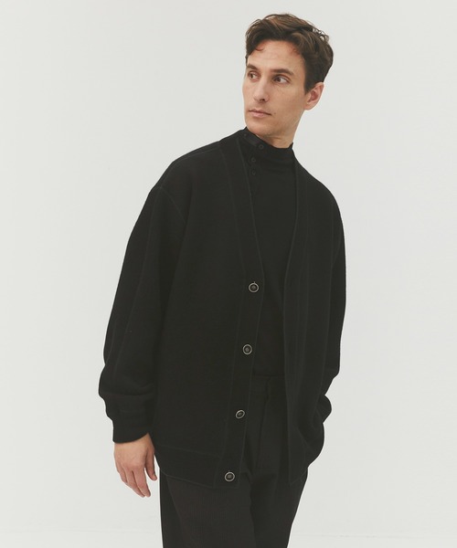 CASHMERE CASHMERE(カシミヤカシミヤ)の「【CASHMERE CASHMERE/カシミヤカシミヤ】CASHMERE REVERSIBLE CARDIGAN/カシミヤリバーシブルカーディガン/ニット(カーディガン/ボレロ・レディース・ダークグリーン/ブラック/ダークネイビー/モカ/ダークグレー・44/40)」の7枚目の写真