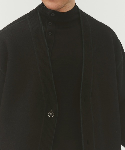 CASHMERE CASHMERE(カシミヤカシミヤ)の「【CASHMERE CASHMERE/カシミヤカシミヤ】CASHMERE REVERSIBLE CARDIGAN/カシミヤリバーシブルカーディガン/ニット(カーディガン/ボレロ・レディース・ダークグリーン/ブラック/ダークネイビー/モカ/ダークグレー・44/40)」の8枚目の写真