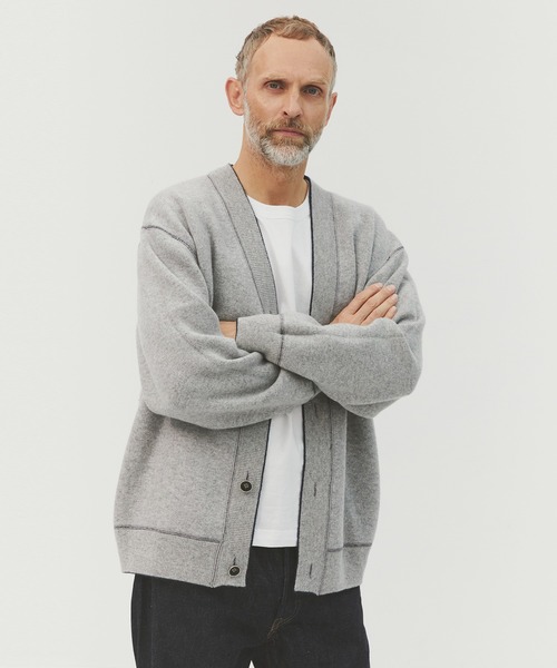 CASHMERE CASHMERE/カシミヤカシミヤ】CASHMERE REVERSIBLE CARDIGAN