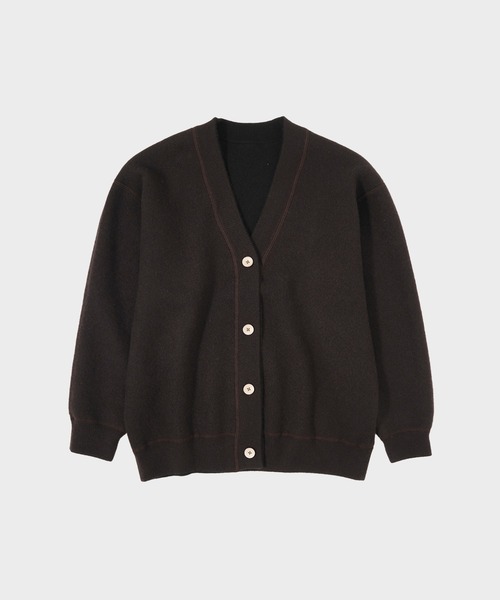 CASHMERE CASHMERE/カシミヤカシミヤ】CASHMERE REVERSIBLE CARDIGAN