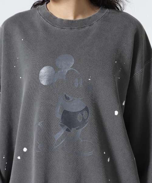 GOOD ROCK SPEED（グッドロックスピード）の「GOOD ROCK SPEED (グッドロックスピード) 《追加2》別注ピグメントミッキースウェット/UNISEX（スウェット・レディース・チャコールグレー・S/XL）」の16枚目の写真