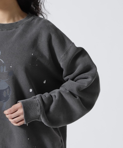GOOD ROCK SPEED（グッドロックスピード）の「GOOD ROCK SPEED (グッドロックスピード) 《追加2》別注ピグメントミッキースウェット/UNISEX（スウェット・レディース・チャコールグレー・S/XL）」の19枚目の写真