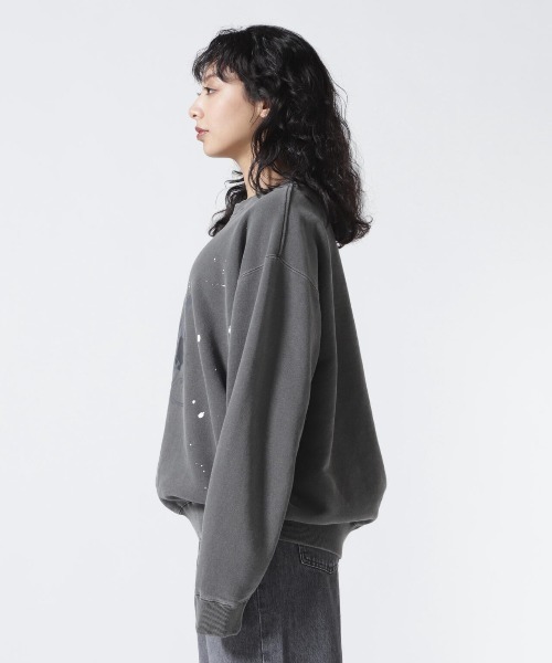 GOOD ROCK SPEED（グッドロックスピード）の「GOOD ROCK SPEED (グッドロックスピード) 《追加2》別注ピグメントミッキースウェット/UNISEX（スウェット・レディース・チャコールグレー・S/XL）」の9枚目の写真