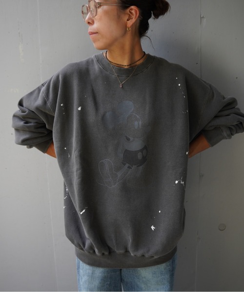 GOOD ROCK SPEED（グッドロックスピード）の「GOOD ROCK SPEED (グッドロックスピード) 《追加2》別注ピグメントミッキースウェット/UNISEX（スウェット・レディース・チャコールグレー・S/XL）」の22枚目の写真