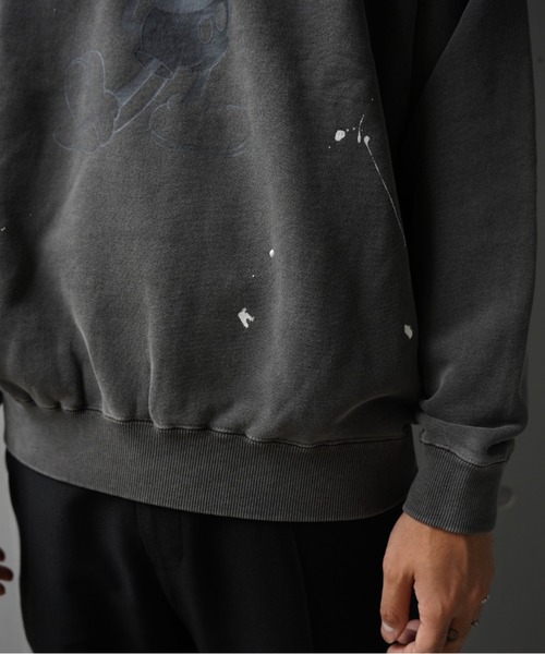 GOOD ROCK SPEED（グッドロックスピード）の「GOOD ROCK SPEED (グッドロックスピード) 《追加2》別注ピグメントミッキースウェット/UNISEX（スウェット・レディース・チャコールグレー・S/XL）」の21枚目の写真