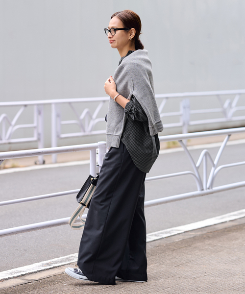 FRAMeWORK(フレームワーク)の「ミニチェックレギュラーシャツ(シャツ/ブラウス・レディース・キャメル/ブラック/ベージュ・FREE)」の9枚目の写真