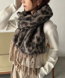 CAPRICIEUX LE'MAGE | レオパードマフラー(マフラー)