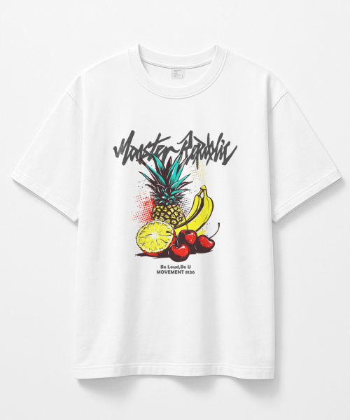 MONSTER REPUBLIC(モンスターリパブリック)の「パインバナナイエローTシャツホワイト_8136(Tシャツ/カットソー・レディース・その他・SMALL/MEDIUM/LARGE/X-LARGE)」の1枚目の写真
