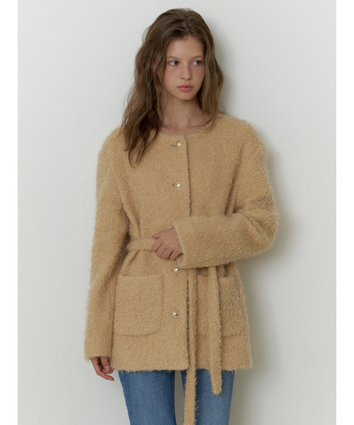 RE_L(リエル)の「Noon tweed wool jacket (beige)(その他アウター・レディース・Beige・FREE)」の6枚目の写真