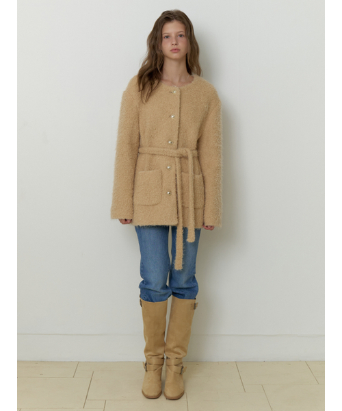 RE_L(リエル)の「Noon tweed wool jacket (beige)(その他アウター・レディース・Beige・FREE)」の4枚目の写真