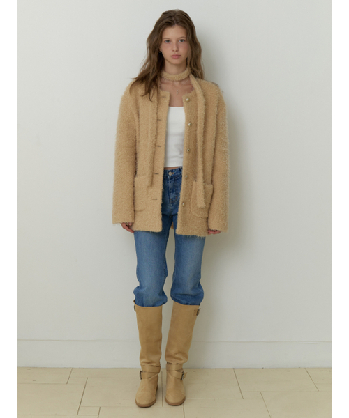 RE_L(リエル)の「Noon tweed wool jacket (beige)(その他アウター・レディース・Beige・FREE)」の5枚目の写真
