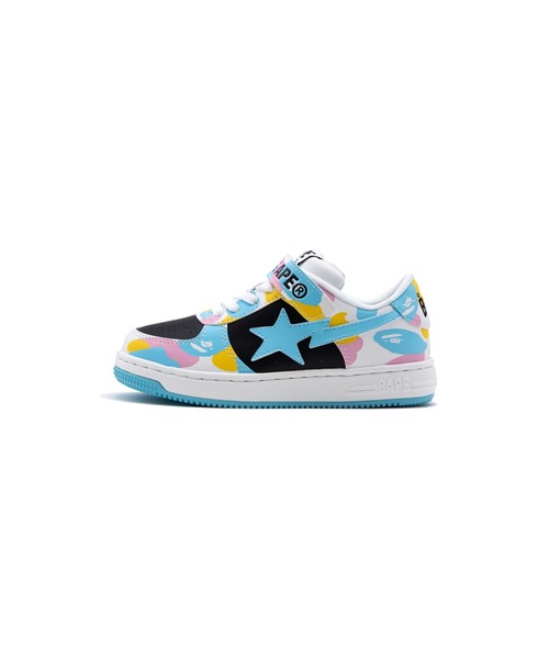 A BATHING APE（アベイシングエイプ）の「BAPE STA KIDS #1（スニーカー・キッズ・ブルー・17/14.0cm/16/15 /19/18）」の2枚目の写真