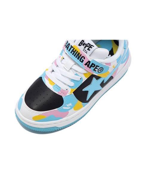 A BATHING APE（アベイシングエイプ）の「BAPE STA KIDS #1（スニーカー・キッズ・ブルー・17/14.0cm/16/15 /19/18）」の4枚目の写真