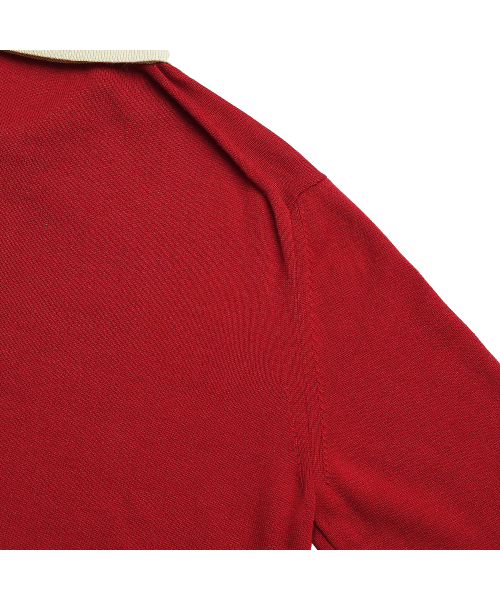 sortie（ソルティ）の「Combination Polo Knit (Red)（ニット/セーター・メンズ・その他・MEDIUM/LARGE）」の5枚目の写真