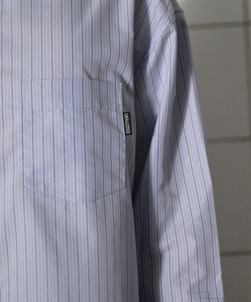 UNALLOYED(アナロイド)の「レイヤードカフスストライプシャツ / ブルー(シャツ/ブラウス・メンズ・その他・MEDIUM/LARGE)」の7枚目の写真