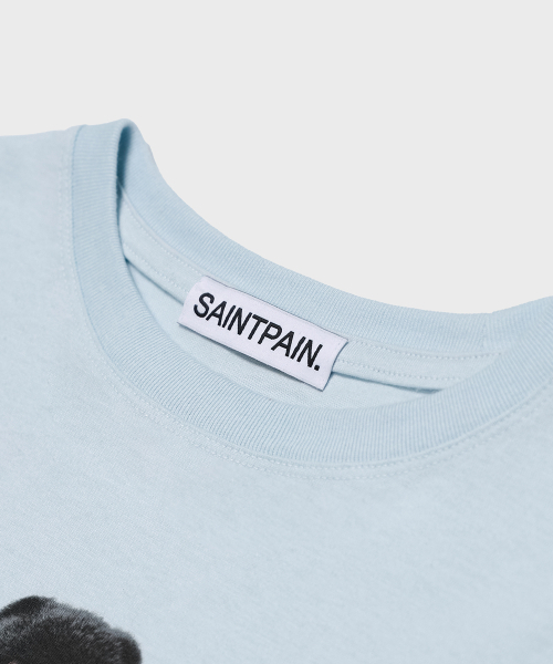 SAINTPAIN(セイントペイン)の「SPフラッフィークロップ半袖Tシャツブルー(Tシャツ/カットソー・レディース・その他・FREE)」の3枚目の写真