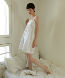 LADY VOLUME（レディーボリューム）の「PUNCHING SLEEVELESS DRESS_WHITE（ワンピース）」