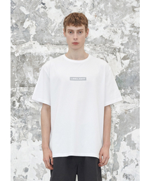 アパレルボックスロゴTシャツ(ホワイト/グレー)