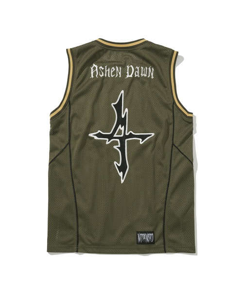 NOT4NERD(ノットフォーナード)の「Ashen Dawn Incision Mesh Sleeveless - Khaki(Tシャツ/カットソー・レディース・その他・MEDIUM/LARGE)」の1枚目の写真