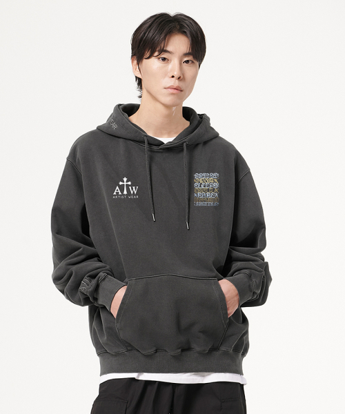 ARTISTWEAR（アーティストウェア）の「[ATW x BIG SLEEPS] LA LEGEND PIGMENT HOODIE（パーカー・レディース・ブラック・LARGE/MEDIUM/X-LARGE）」の2枚目の写真