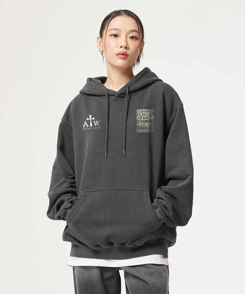 ARTISTWEAR（アーティストウェア）の「[ATW x BIG SLEEPS] LA LEGEND PIGMENT HOODIE（パーカー・レディース・ブラック・LARGE/MEDIUM/X-LARGE）」の5枚目の写真