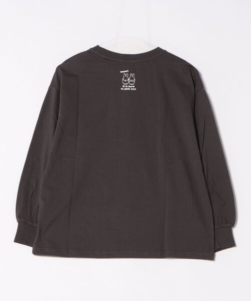 Honeys(ハニーズ)の「【UVカット】ミッフィー/ゆるTシャツ(Tシャツ/カットソー・レディース・オートミール/スミクロ/アイボリー・L/LL/M/S)」の8枚目の写真