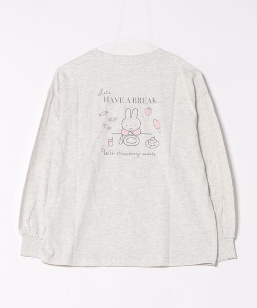 Honeys(ハニーズ)の「【UVカット】ミッフィー/ゆるTシャツ(Tシャツ/カットソー・レディース・オートミール/スミクロ/アイボリー・L/LL/M/S)」の9枚目の写真