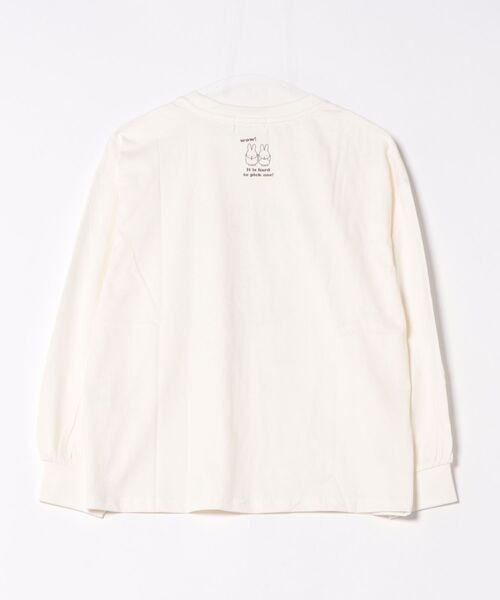 Honeys(ハニーズ)の「【UVカット】ミッフィー/ゆるTシャツ(Tシャツ/カットソー・レディース・オートミール/スミクロ/アイボリー・L/LL/M/S)」の10枚目の写真
