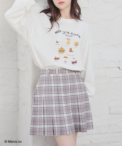 Honeys(ハニーズ)の「【UVカット】ミッフィー/ゆるTシャツ(Tシャツ/カットソー・レディース・オートミール/スミクロ/アイボリー・L/LL/M/S)」の16枚目の写真