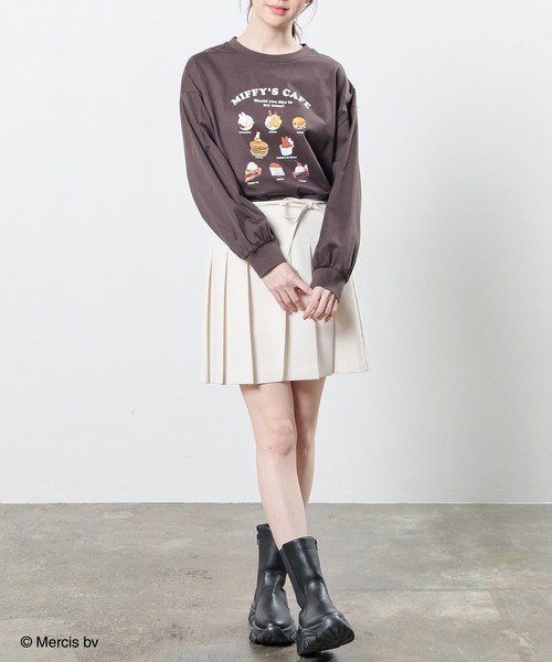 Honeys(ハニーズ)の「【UVカット】ミッフィー/ゆるTシャツ(Tシャツ/カットソー・レディース・オートミール/スミクロ/アイボリー・L/LL/M/S)」の19枚目の写真