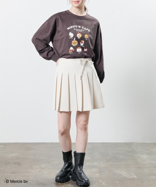 Honeys(ハニーズ)の「【UVカット】ミッフィー/ゆるTシャツ(Tシャツ/カットソー・レディース・オートミール/スミクロ/アイボリー・L/LL/M/S)」の20枚目の写真