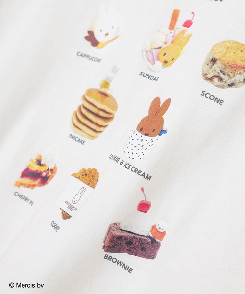 Honeys(ハニーズ)の「【UVカット】ミッフィー/ゆるTシャツ(Tシャツ/カットソー・レディース・オートミール/スミクロ/アイボリー・L/LL/M/S)」の7枚目の写真