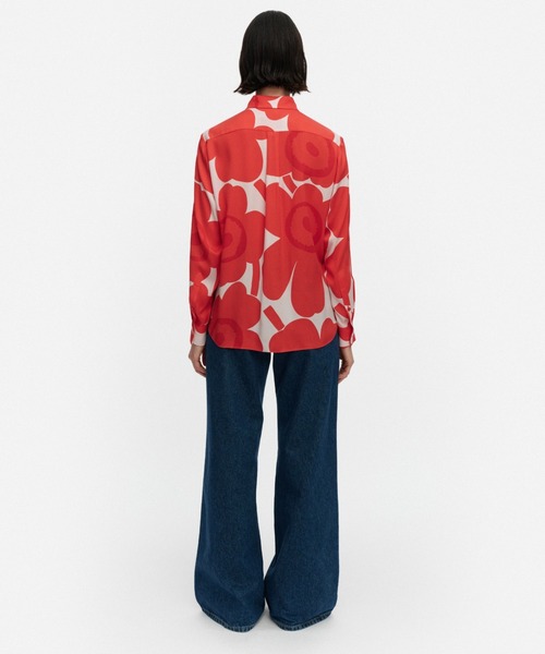 marimekko(マリメッコ)の「【一部店舗・オンラインストア限定】Maija Unikko / Silk shirt(シャツ/ブラウス・レディース・レッド・38/36/34)」の3枚目の写真
