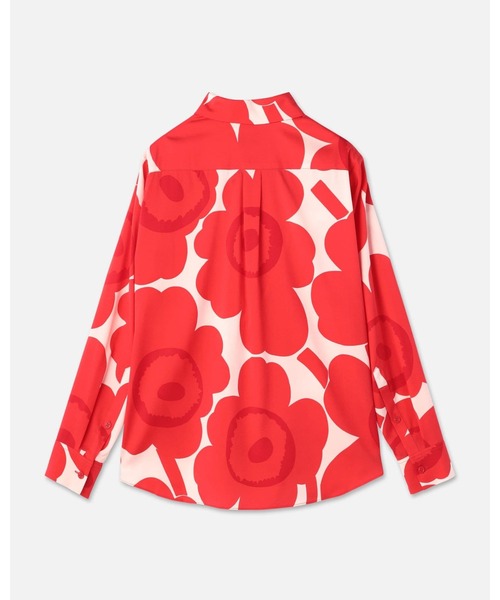 marimekko(マリメッコ)の「【一部店舗・オンラインストア限定】Maija Unikko / Silk shirt(シャツ/ブラウス・レディース・レッド・38/36/34)」の6枚目の写真