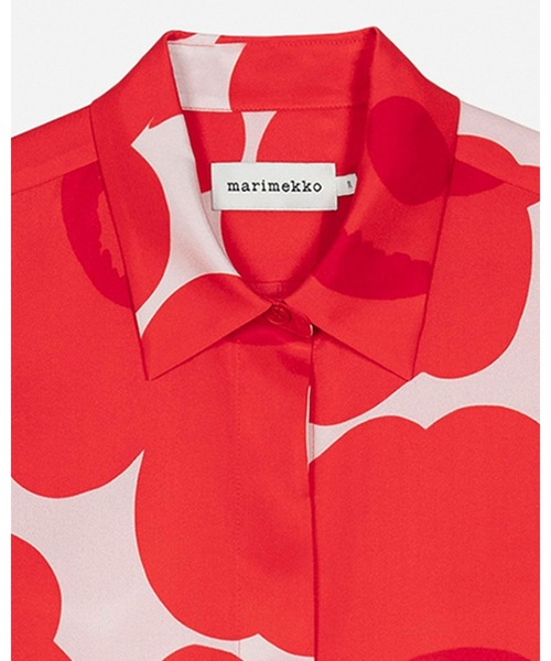 marimekko(マリメッコ)の「【一部店舗・オンラインストア限定】Maija Unikko / Silk shirt(シャツ/ブラウス・レディース・レッド・38/36/34)」の7枚目の写真