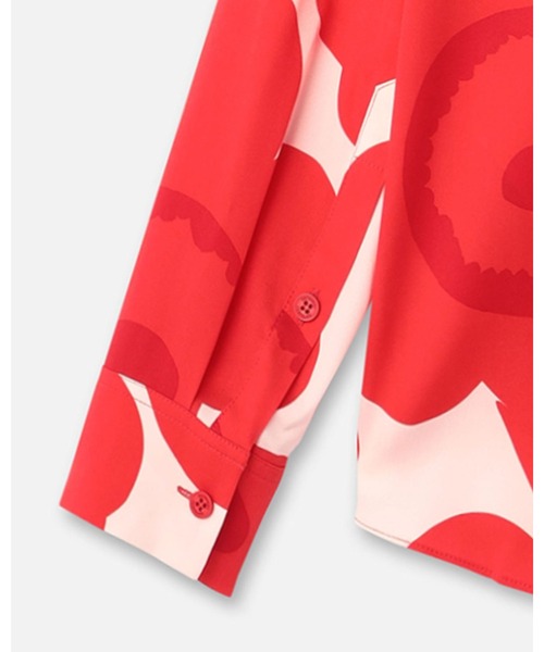 marimekko(マリメッコ)の「【一部店舗・オンラインストア限定】Maija Unikko / Silk shirt(シャツ/ブラウス・レディース・レッド・38/36/34)」の9枚目の写真